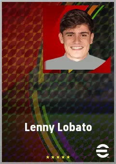Lenny Lobato eFootball 2026 player card, 70 OVR LWF
