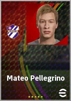 Mateo Pellegrino eFootball 2026 player card, 72 OVR CF