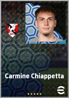 Carmine Chiappetta eFootball 2026 player card, 63 OVR LMF