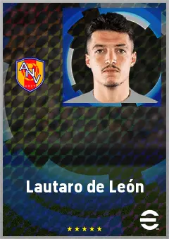 Lautaro de León eFootball 2026 player card, 68 OVR CF