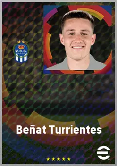 Beñat Turrientes eFootball 2026 player card, 73 OVR CMF