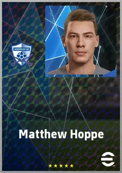 Matthew Hoppe eFootball 2026 player card, 67 OVR CF