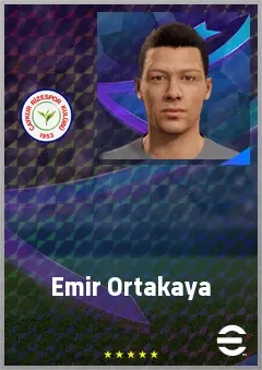 Emir Ortakaya eFootball 2026 player card, 68 OVR CB
