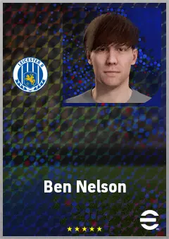 Ben Nelson eFootball 2026 player card, 69 OVR CB