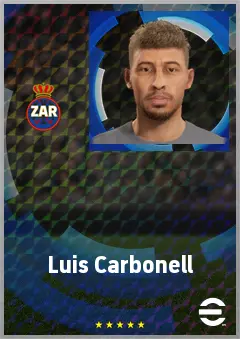 Luis Carbonell eFootball 2026 player card, 67 OVR CF