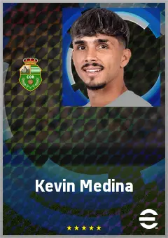Kevin Medina eFootball 2026 player card, 68 OVR LWF