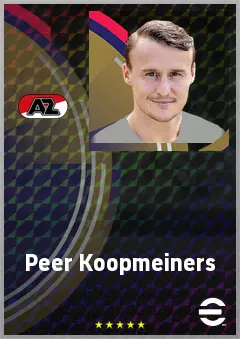 Peer Koopmeiners eFootball 2026 player card, 71 OVR DMF