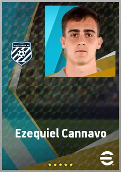 Ezequiel Cannavo eFootball 2026 player card, 75 OVR RB