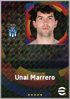 Unai Marrero eFootball 2026 player card, 72 OVR GK