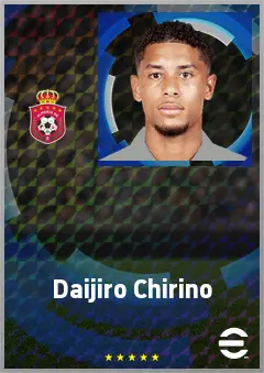 Daijiro Chirino eFootball 2026 player card, 72 OVR CB