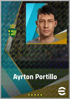 Ayrton Portillo eFootball 2026 player card, 71 OVR RB
