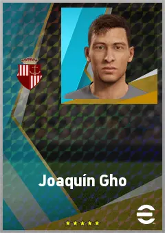 Joaquín Gho eFootball 2026 player card, 71 OVR RMF