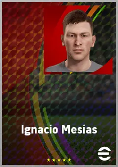 Ignacio Mesías eFootball 2026 player card, 68 OVR CF
