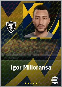 Igor Milioransa eFootball 2026 player card, 64 OVR LB
