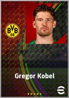 Gregor Kobel eFootball 2026 player card, 81 OVR GK