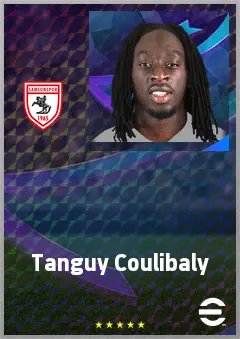 Tanguy Coulibaly eFootball 2026 player card, 71 OVR RWF