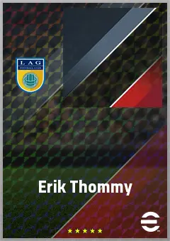 Erik Thommy eFootball 2026 player card, 72 OVR LMF