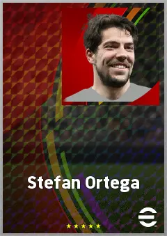 Stefan Ortega eFootball 2026 player card, 75 OVR GK