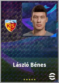 László Bénes eFootball 2026 player card, 72 OVR CMF