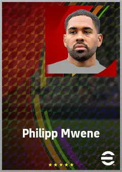 Philipp Mwene eFootball 2026 player card, 74 OVR LB