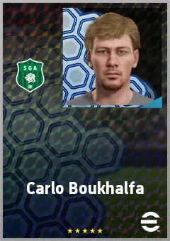 Carlo Boukhalfa eFootball 2026 player card, 68 OVR CMF