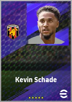 Kevin Schade eFootball 2026 player card, 77 OVR LWF