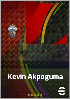 Kevin Akpoguma eFootball 2026 player card, 72 OVR CB