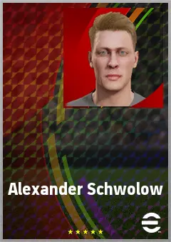 Alexander Schwolow eFootball 2026 player card, 72 OVR GK
