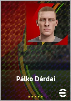 Pálko Dárdai eFootball 2026 player card, 67 OVR RWF
