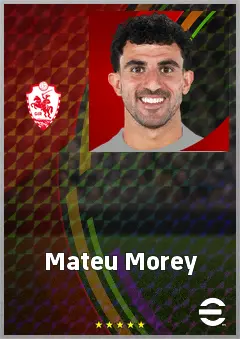 Mateu Morey eFootball 2026 player card, 72 OVR RB