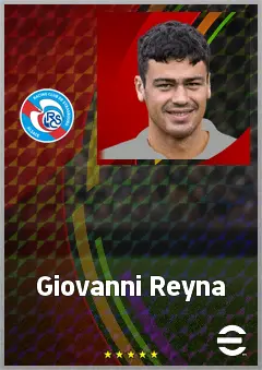 Giovanni Reyna eFootball 2026 player card, 72 OVR AMF