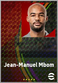 Jean-Manuel Mbom eFootball 2026 player card, 69 OVR RB