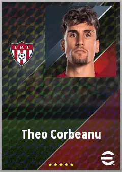 Theo Corbeanu eFootball 2026 player card, 73 OVR RMF