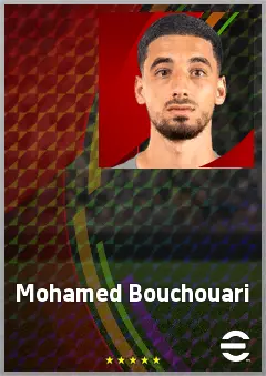 Mohamed Bouchouari eFootball 2026 player card, 67 OVR RB