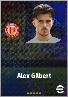 Alex Gilbert eFootball 2026 player card, 66 OVR RMF