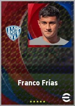 Franco Frías eFootball 2026 player card, 69 OVR CF