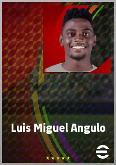 Luis Miguel Angulo eFootball 2026 player card, 72 OVR LWF