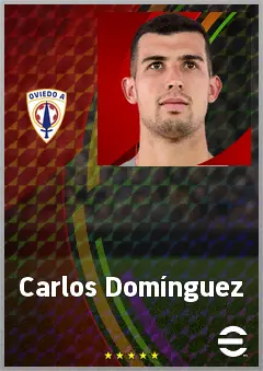 Carlos Domínguez eFootball 2026 player card, 72 OVR CB