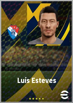 Luís Esteves eFootball 2026 player card, 70 OVR AMF