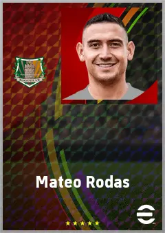 Mateo Rodas eFootball 2026 player card, 71 OVR CB