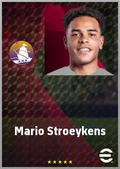 Mario Stroeykens eFootball 2026 player card, 71 OVR AMF