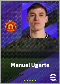 Manuel Ugarte eFootball 2026 player card, 75 OVR DMF