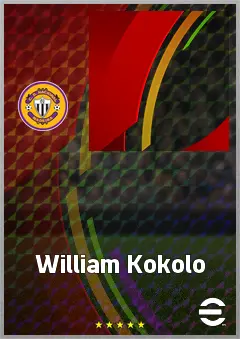 William Kokolo eFootball 2026 player card, 68 OVR LB