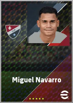 Miguel Navarro eFootball 2026 player card, 73 OVR LB