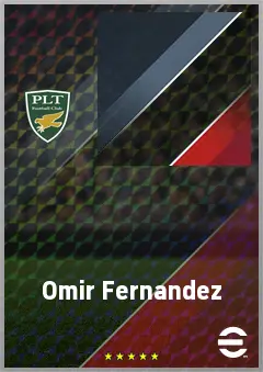 Omir Fernandez eFootball 2026 player card, 71 OVR RMF