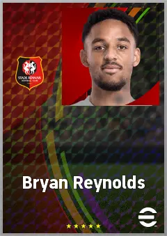 Bryan Reynolds eFootball 2026 player card, 72 OVR RB
