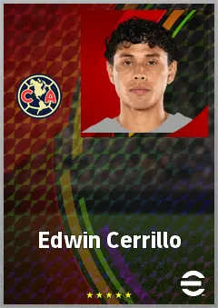 Edwin Cerrillo eFootball 2026 player card, 72 OVR DMF