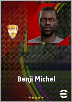 Benji Michel eFootball 2026 player card, 66 OVR RWF