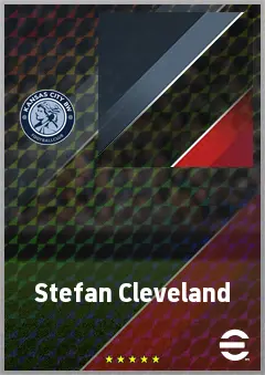 Stefan Cleveland eFootball 2026 player card, 71 OVR GK