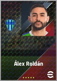 Álex Roldán eFootball 2026 player card, 72 OVR RB